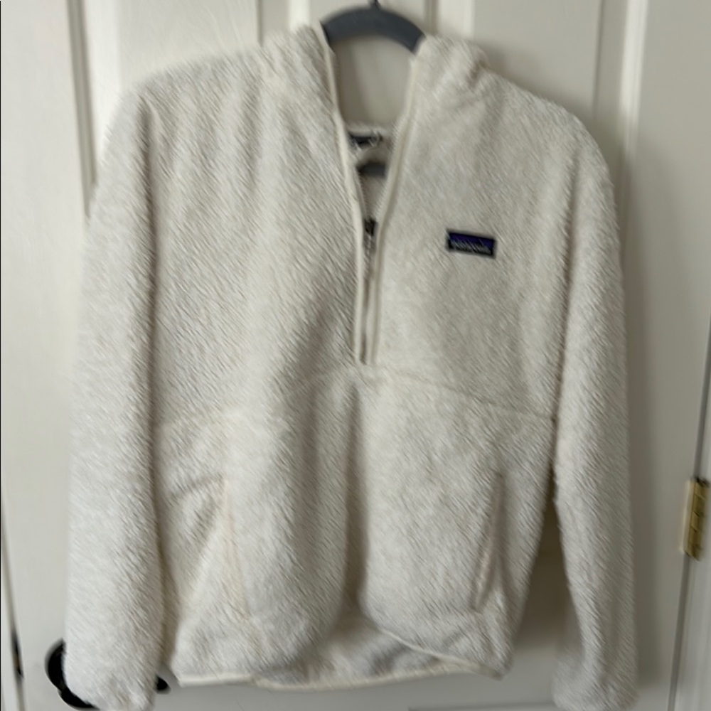 White Fleece Pullover